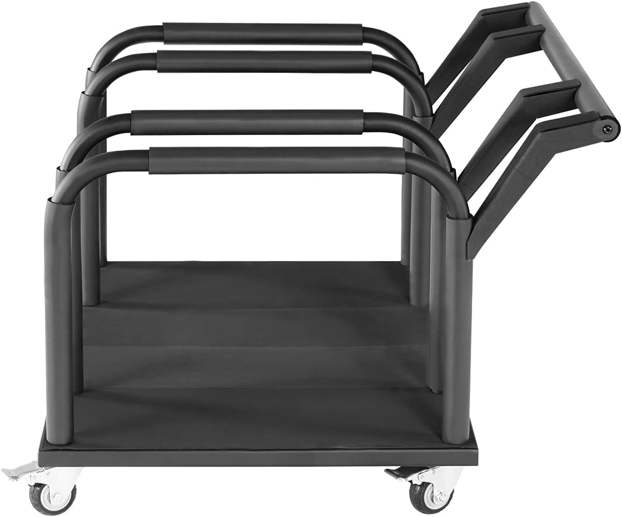Hooke Road 4 Doors Storage Cart Rack Sliding Door Hanger Compatible with 2007-2026 Jeep Wrangler JK JL Gladiator JT & 2021-2026 Ford Bronco