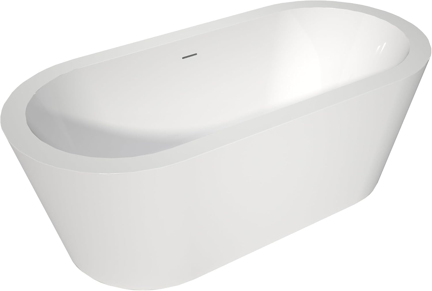 Acrylic Free Standing Tubs 67', Soaking Tubs, Luxury Deep Soaking Bath tubs,White