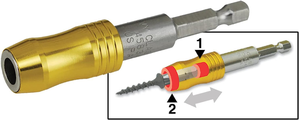 IVY Classic 45834-25 1/4' x 3' Mega-Magnetic Bit Holder, Impact Plus, 25-Pack