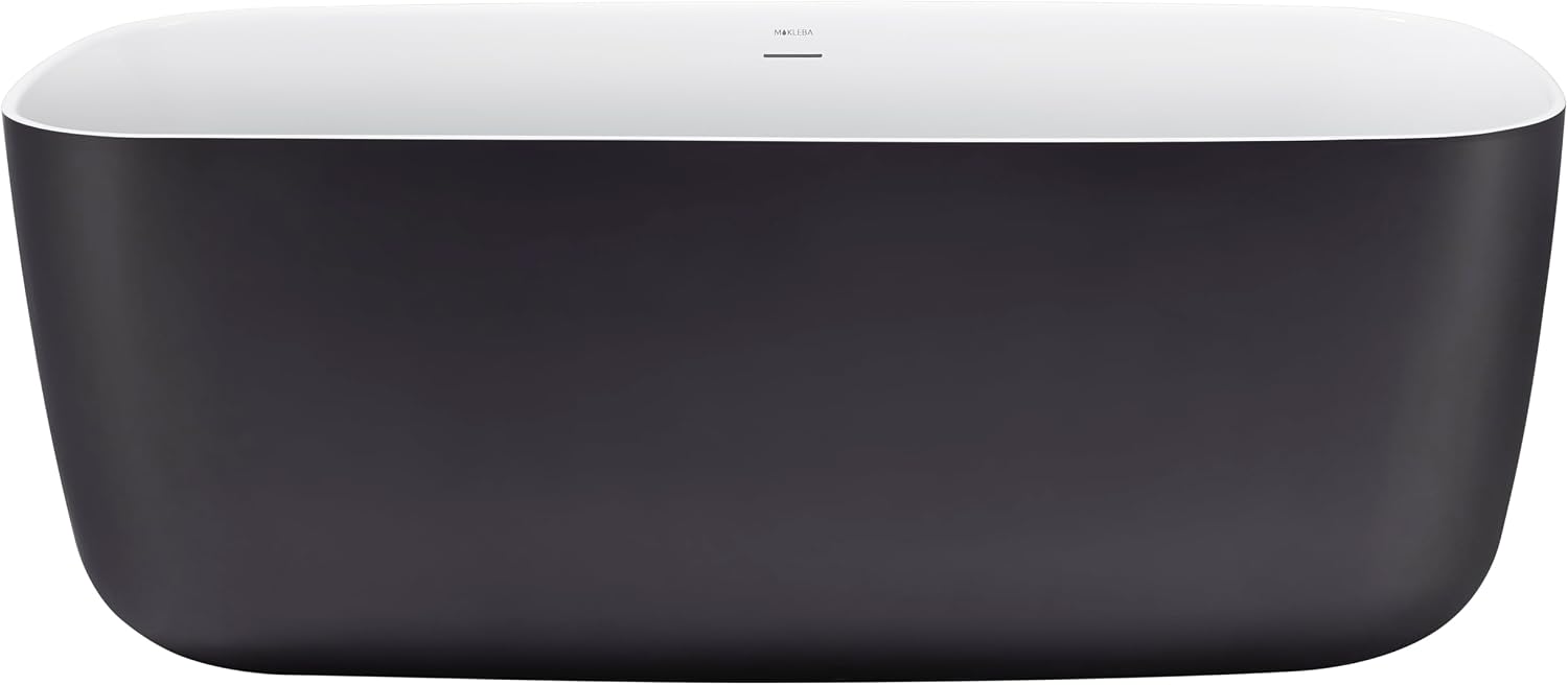 59' 100% Acrylic Freestanding Bathtub??Contemporary Soaking Tub??White Bathtub