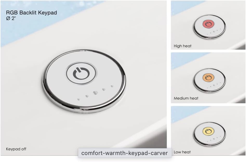 Carver Tubs - Graceful II 67' - Modern Freestanding Soaking Bathtub with Back Heater - Modern Contemporary Acrylic Oval Bath Tub - w/Chrome Center Drain - Deep Soaking - 67″L x 31'W x 23.5'H