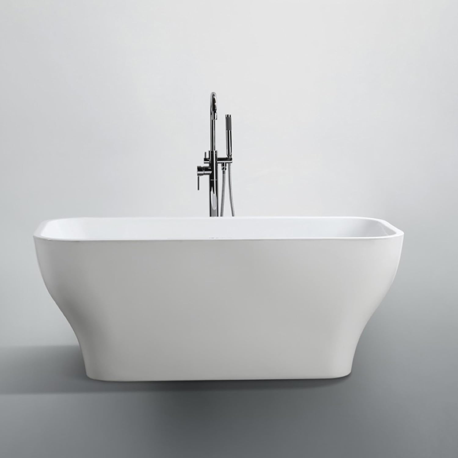 BA6829 Novara 59 inch Freestanding Bathtub in Glossy White
