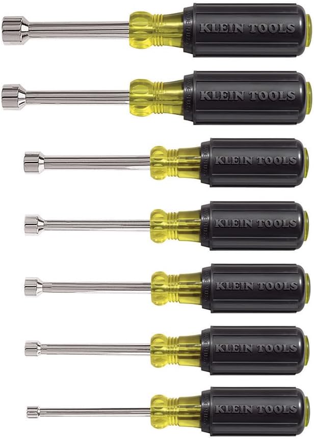 Klein Tools 80086 6-Piece Journeyman Plier Kit and 80021 16-Piece Screwdriver/Nut Driver Set with Magnetizer