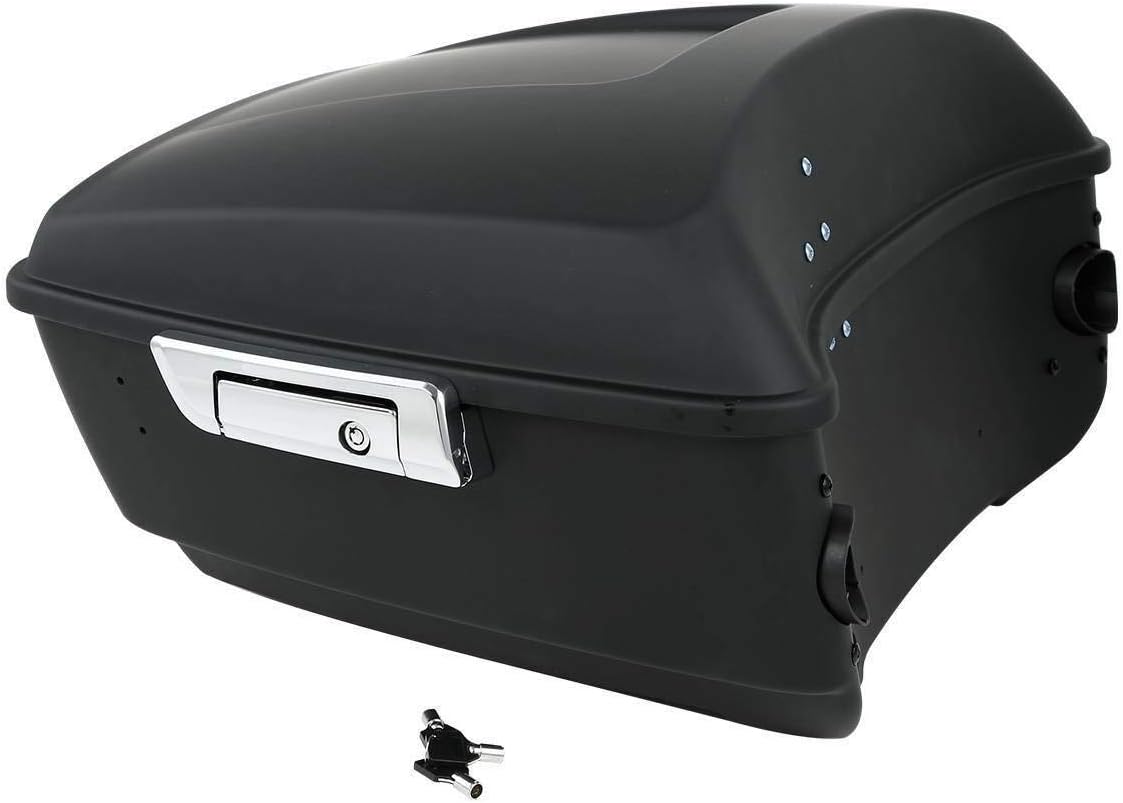TCMT 13.7' King Motorcycle Trunk Box W/Latches Key Fit For Harley 2014-2025 Touring CVO Road King Road Glide Street Glide Electra Glide Pack