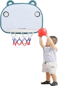 Basketball Rim Indoor Mini Basketball Hoop Can Draw Pictures, Portable Non-Perforated Basketball Hoop Can Be Folded for Storage (Color : Blue, Size : Style2)