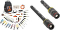 Klein Tools 41-Piece Hand Tool Kit and 3-In-1 Impact Flip Socket Set - Pliers, Screwdrivers, Nut Drivers, Wire Strippers, Testers, Tape Measure, and More