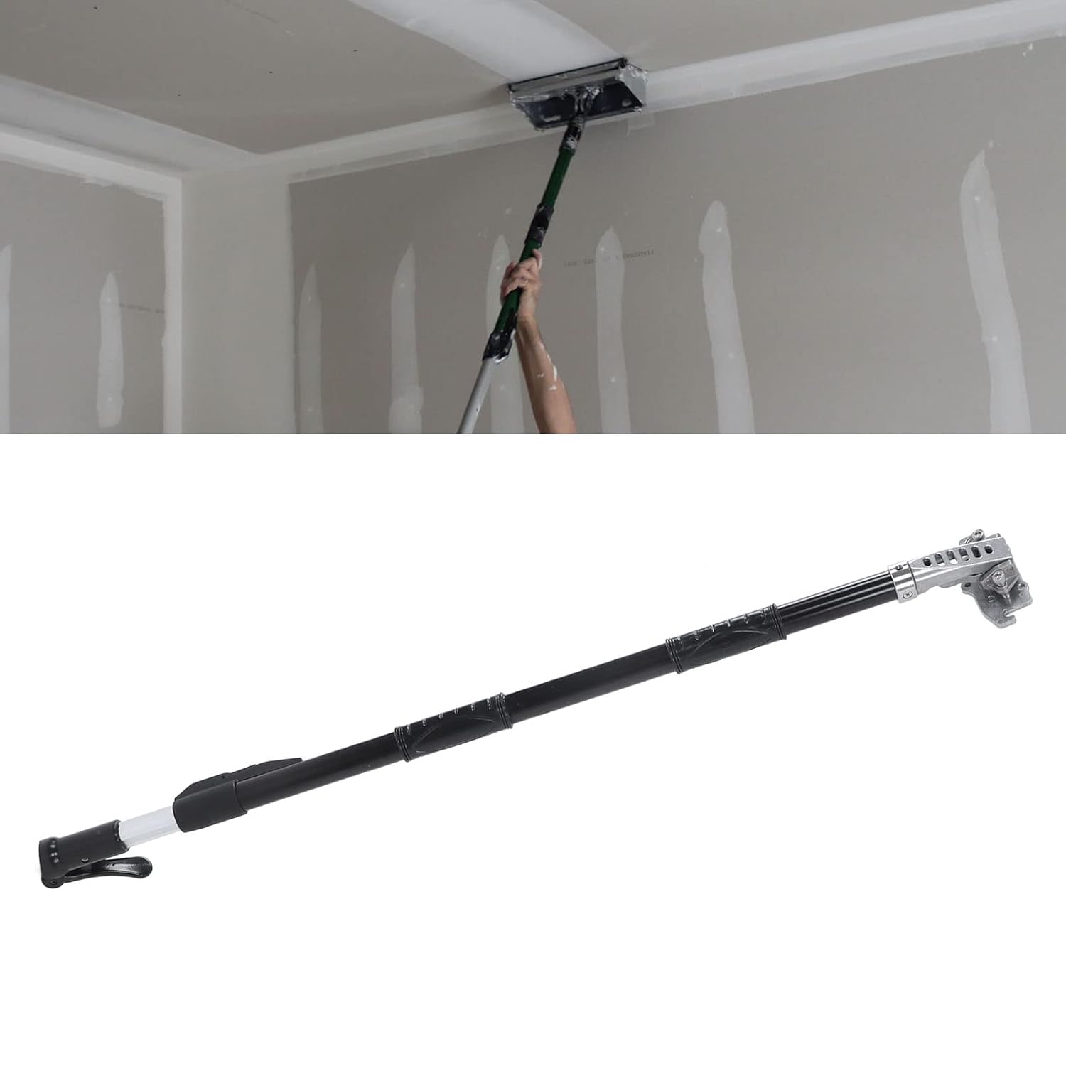 Flat Box Extension Handle Adjustable Angle for Drywall Taping Knives Finishing Tools and Plasterboard Installation