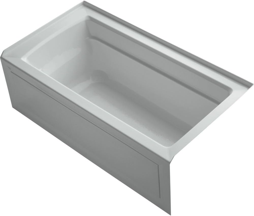 Kohler K-1123-RA-95 5 ft. Acrylic Bathtub w/Tile Flange & Drain Ice Grey