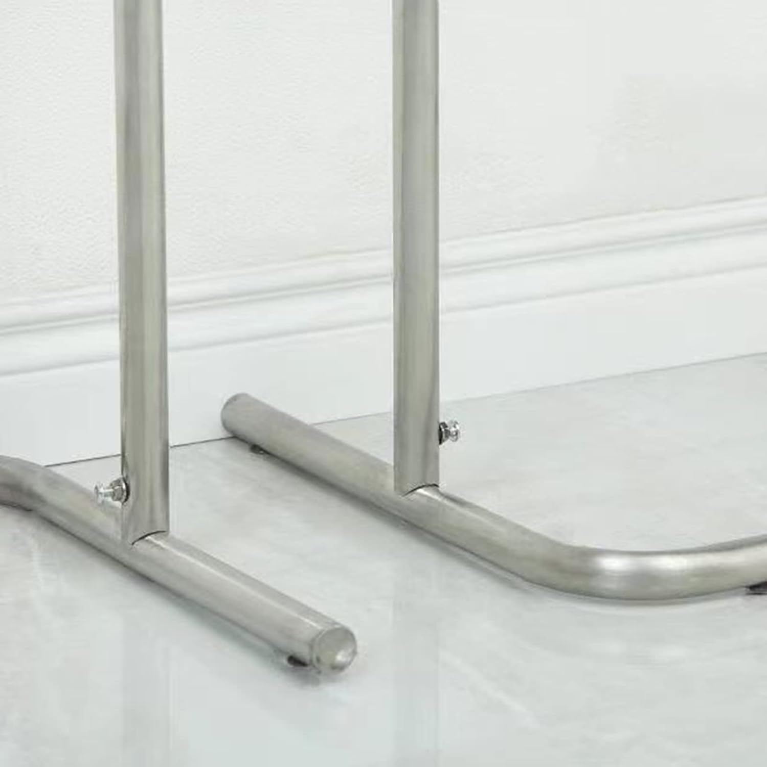 Clothing rack Minimalist Style Clothing Rack Heavy Duty Stainless Steel Garment Rack Living Room Single Lever Clothes Rack Retail Clothing Display Rack,One Color 100x40x160cm
