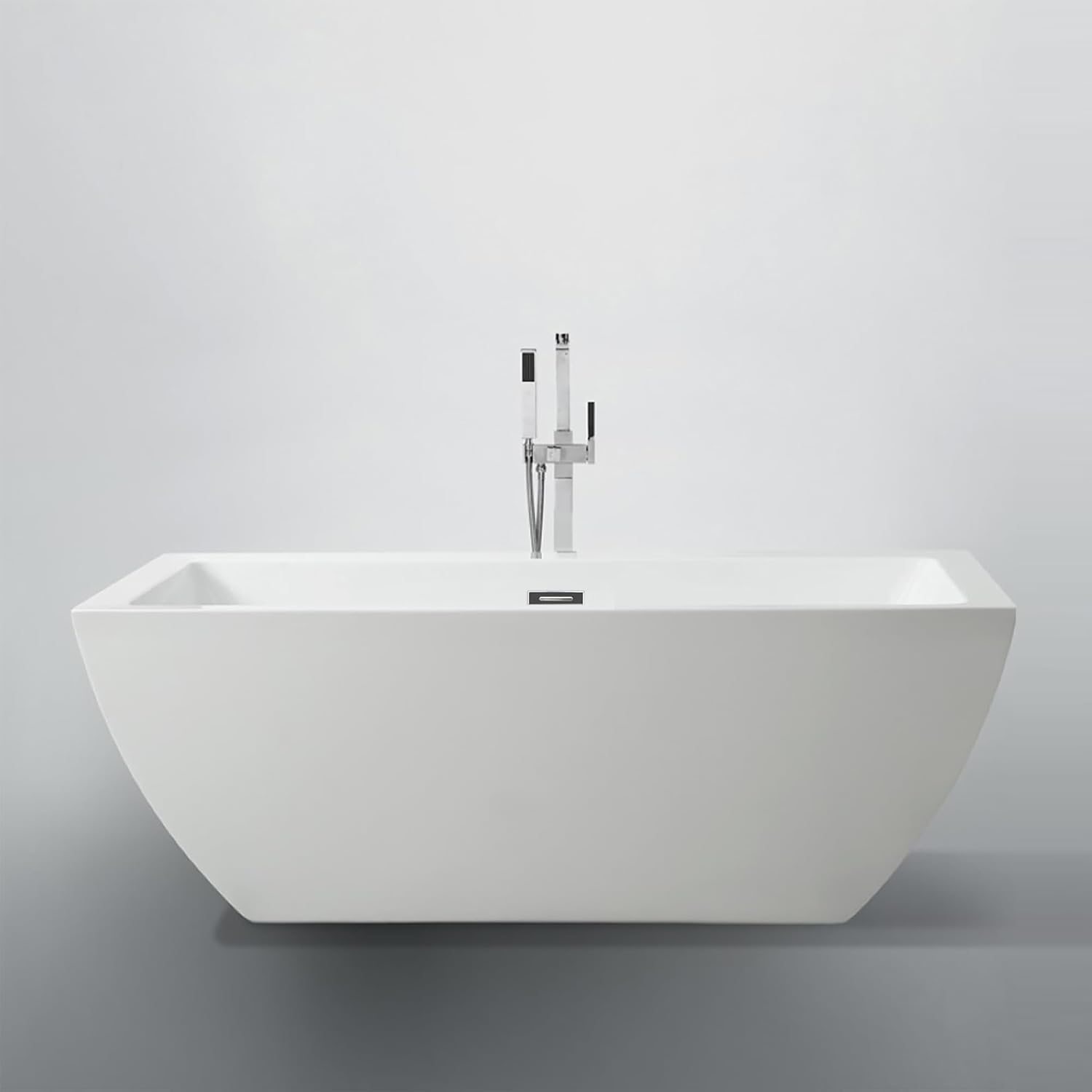 BA6825 Livorno 59 inch Freestanding Bathtub in Glossy White