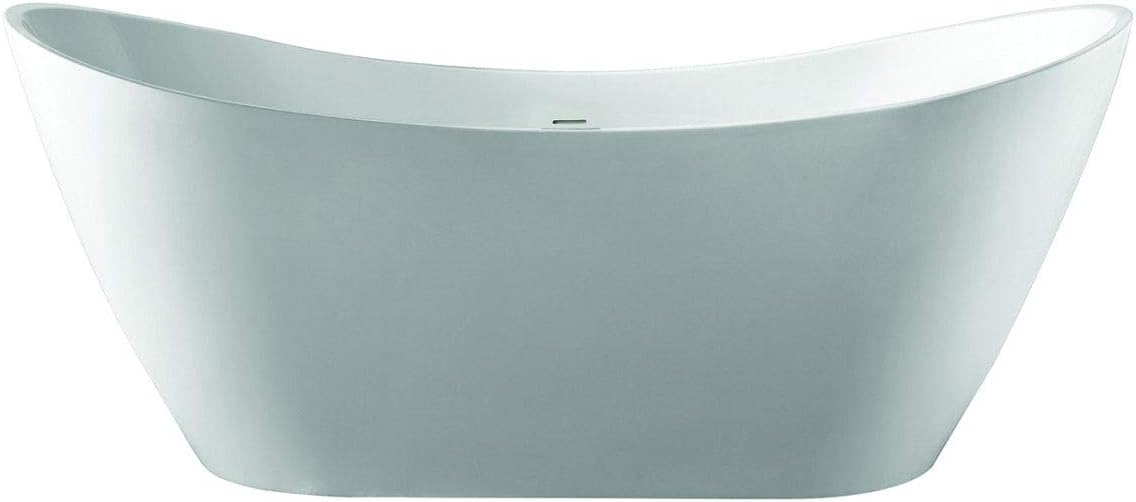 Vintage Tub & Bath Philo 67 Inch Acrylic Double Slipper Freestanding Tub
