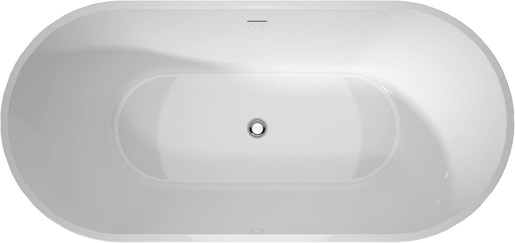 67' Upgrade Acrylic Free Standing soaker Bath tubs Stand Alone Tubs in White