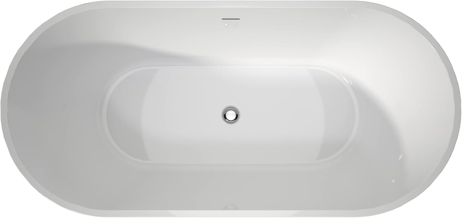67' Upgrade Acrylic Free Standing soaker Bath tubs Stand Alone Tubs in White
