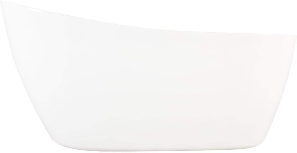 Signature Hardware 483535 Sheba 66' Acrylic Soaking Slipper Freestanding Tub with Integrated Drain and Overflow