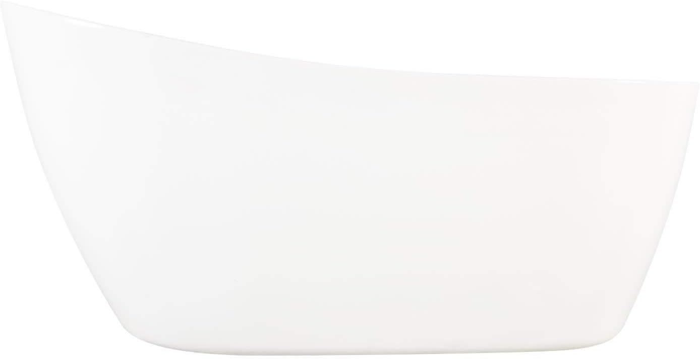 Signature Hardware 483535 Sheba 66' Acrylic Soaking Slipper Freestanding Tub with Integrated Drain and Overflow