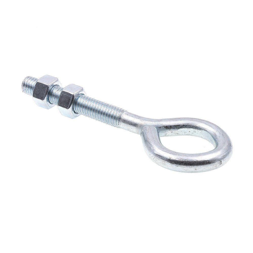 Prime-Line 9066972 Eye Bolts with Nuts, 1/2 in.-13 x 6 in., Zinc Plated Steel, (60 Pack)
