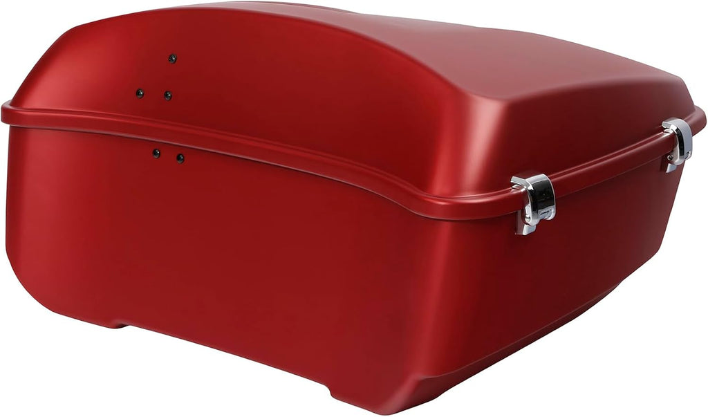 TCMT King Trunk Fit For Harley Touring 2014-2025 Road Glide Trunk Wicked Red Denim