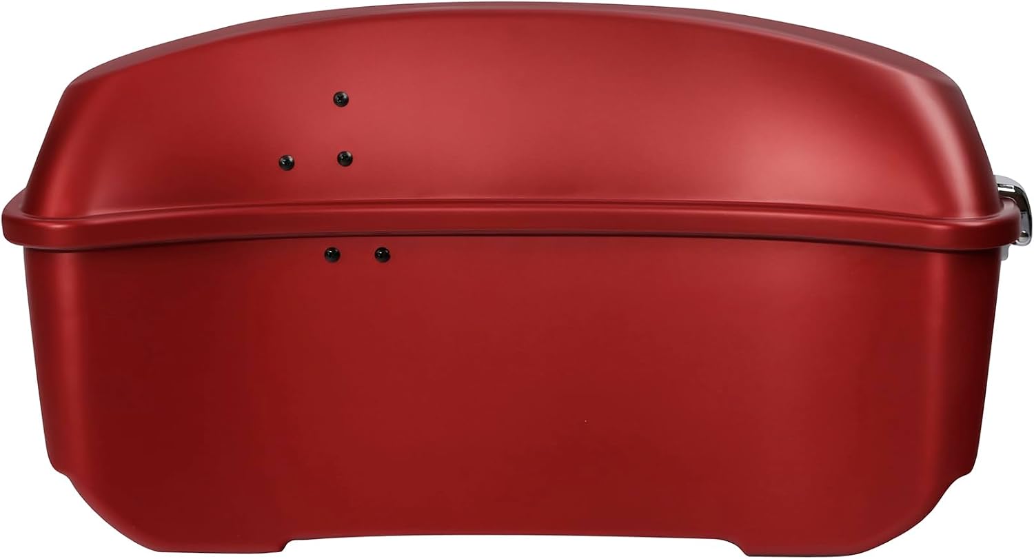 TCMT King Trunk Fit For Harley Touring 2014-2025 Road Glide Trunk Wicked Red Denim