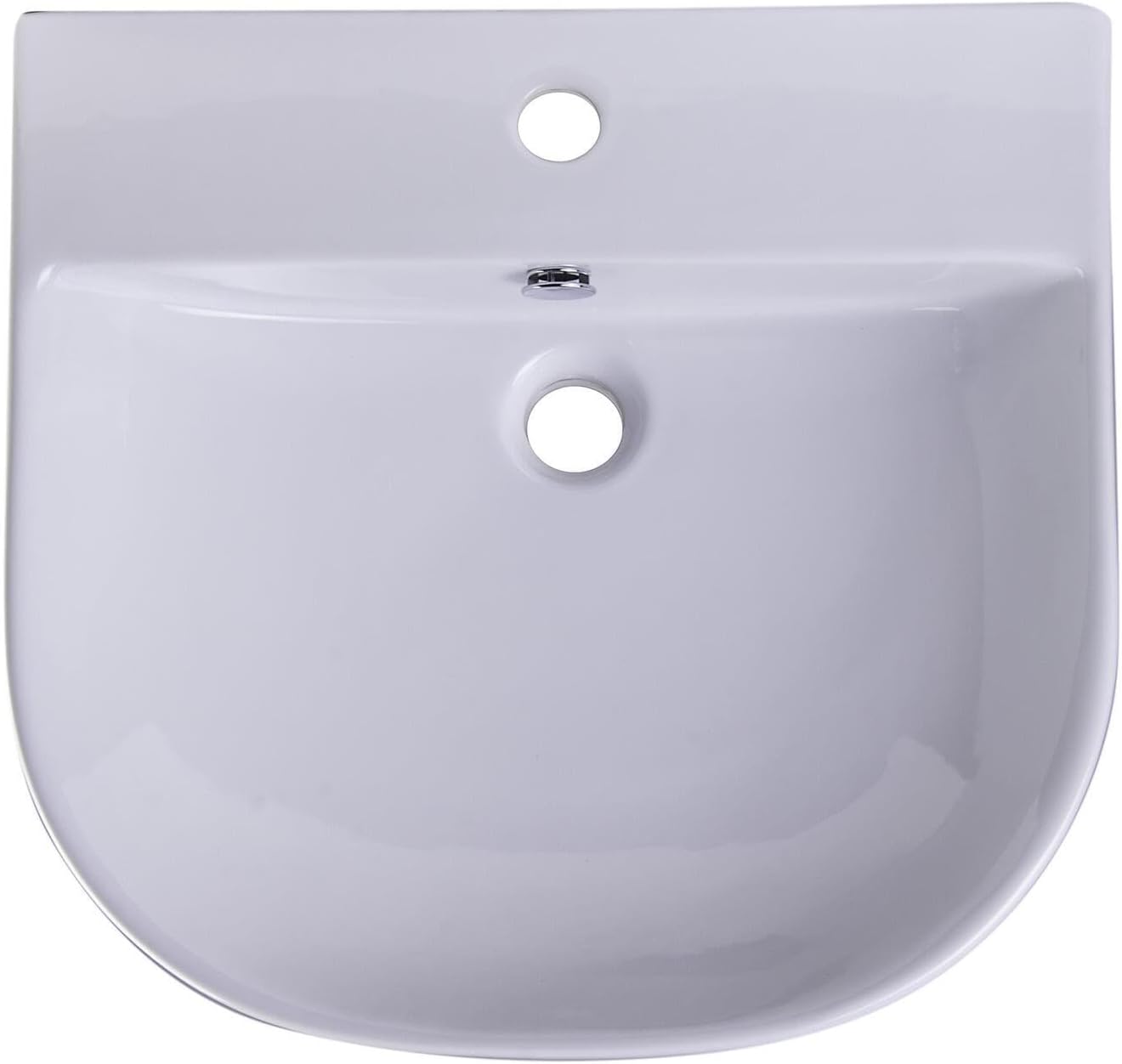 HomeStock Wooden Bathtub 59 Inch Freestanding Soaking Tub with Tub Filler