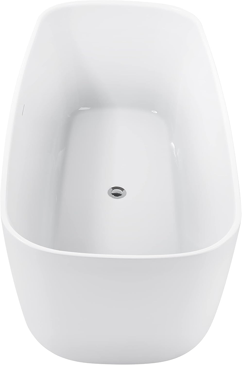 59' 100% Acrylic Freestanding Bathtub??Contemporary Soaking Tub??White Bathtub