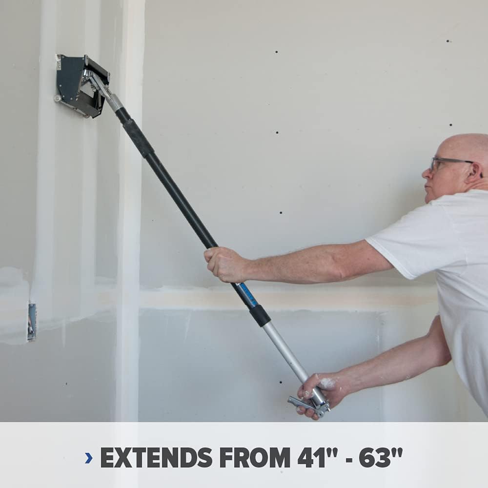 Asgard Drywall Taping Tools Extendable Flat Box Handle with Brake - PRO GRADE 5-Year Warranty