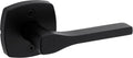 Kwikset Tripoli Dummy Door Handle, Single Sided for Closets, French Double Doors, and Pantry, Matte Black Non-Turning Reversible Interior Push/Pull Lever, with Microban Protection (Pack of 10)