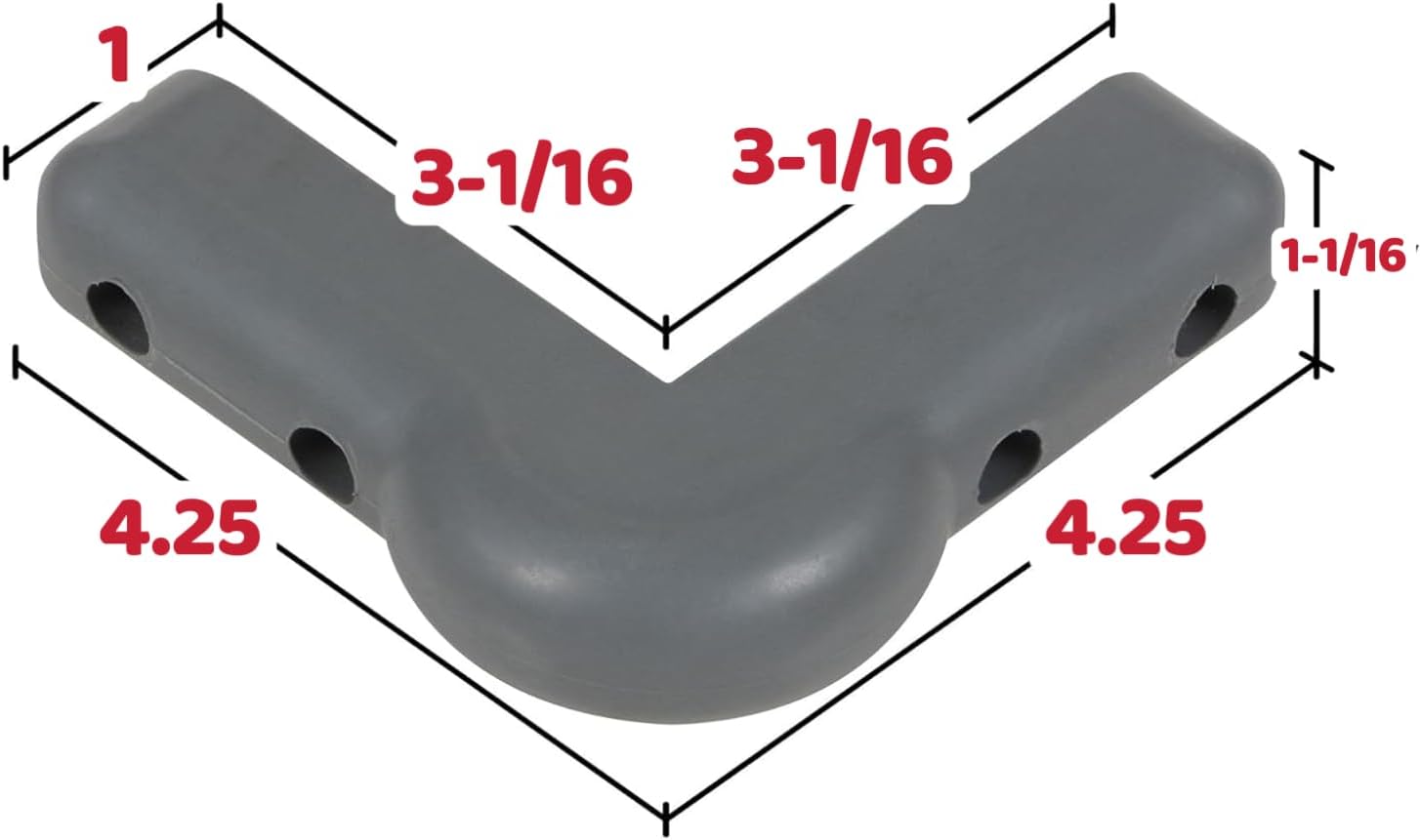 4.25 inch Rubber Corner Guard FZJ-03 Gray (60pcs)