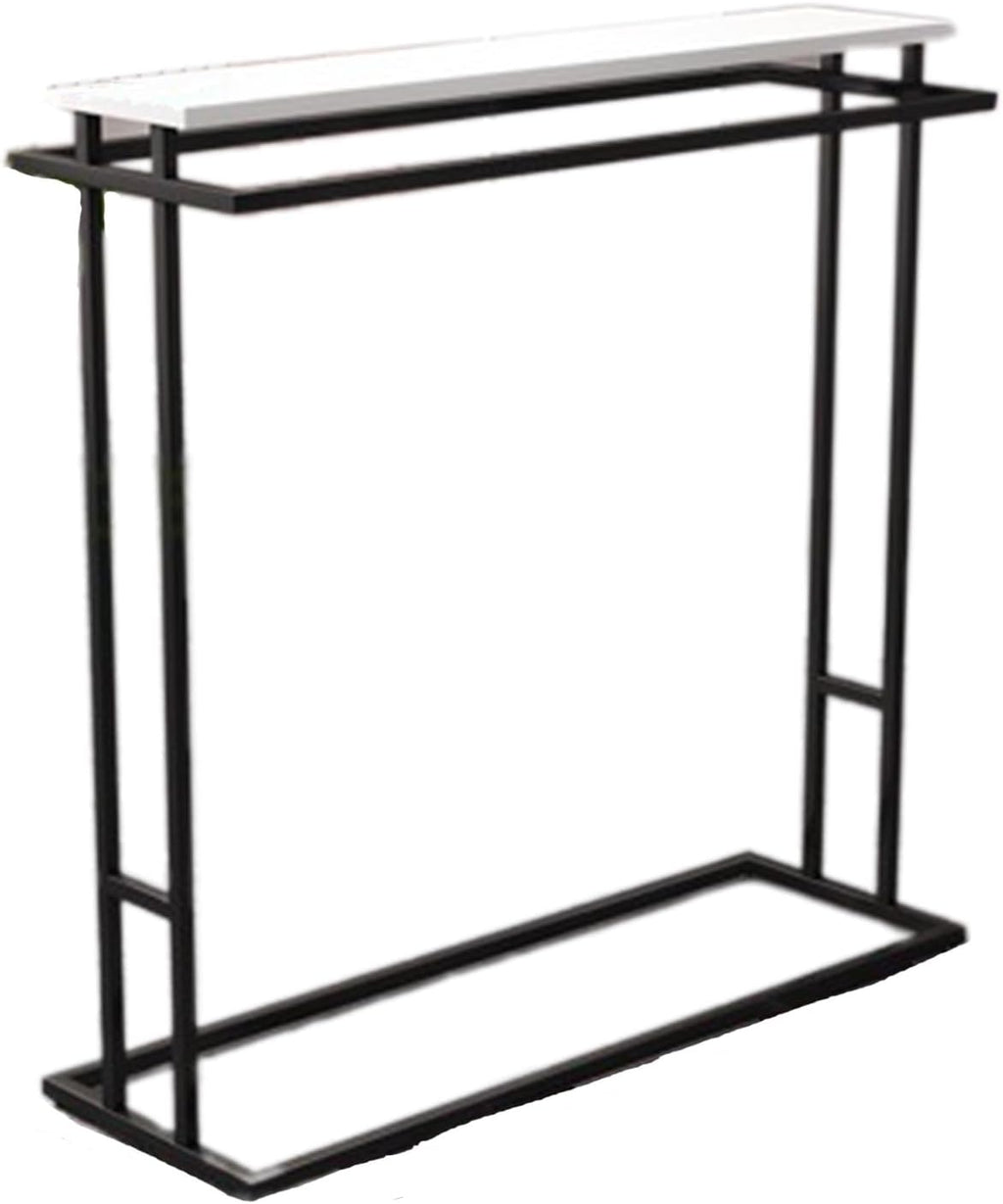 Modern Double Rod Clothing Garment Rack Heavy Duty Hanging Clothes Shelf Organizer for Bedroom and Clothing Store Fashion Display,Black 100 * 50 * 130cm