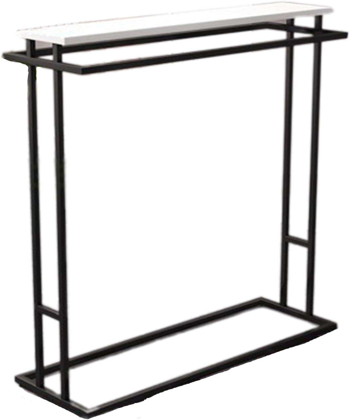 Modern Double Rod Clothing Garment Rack Heavy Duty Hanging Clothes Shelf Organizer for Bedroom and Clothing Store Fashion Display,Black 100 * 50 * 130cm