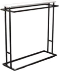Modern Double Rod Clothing Garment Rack Heavy Duty Clothes Display Organizer for Bedroom and Clothing Store Fashion Black Hanging Clothes Shelf 120 * 50 * 130 Size,Black 100 * 50 * 130cm