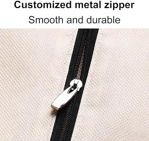 Clear Garment Bags for Clothes Rack & Closet, Dustproof Non-Woven Covers, 60x110cm (24x43in), Protect Clothes from Dust & Damage, Durable White Storage Solution