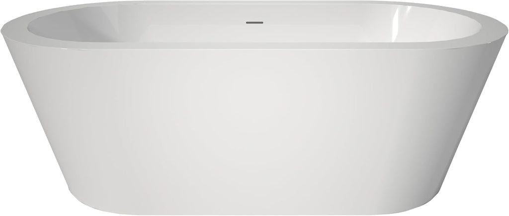 Acrylic Free Standing Tubs 67', Soaking Tubs, Luxury Deep Soaking Bath tubs,White