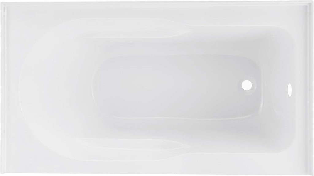 Dieppe 48'' x 32' Bathtub with Apron Right Hand Drain in White