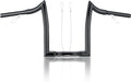 MoKitDora Sportster Dyna Softail 12' Rise Ape Hangers 1.25' Fat 1' Clamp Handlebar Meathook Bars for Harley XL 883/1200,1994-up Road King & 1998-2013 Road Glide, Gloss Black