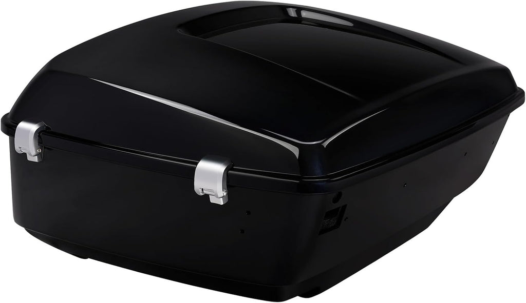 TCMT 13.7' King Motorcycle Trunk Box W/Latch Key Fit For Harley 2014-2025 Touring CVO Road King Road Glide Street Glide Electra Glide Ultra Limited Midnight Blue