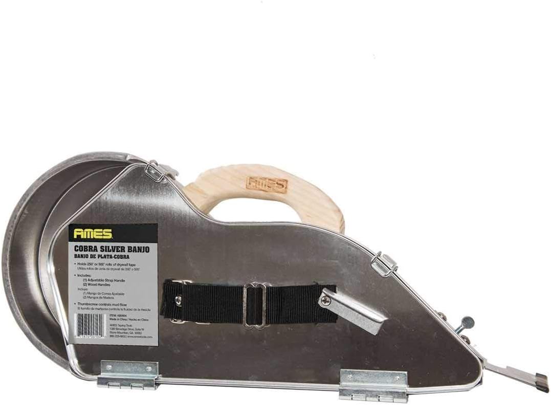 Ames Cobra Silver Banjo Drywall Taping Tool - Professional Handheld Taper