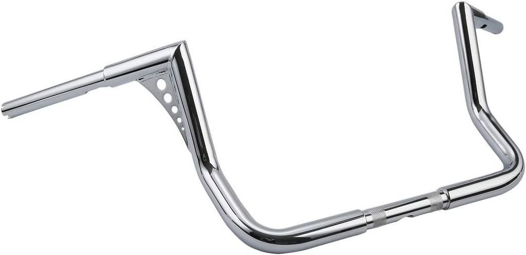 TCT-MOTORPARTS 12' Rise Ape Hangers Bars 1-1/4' Handlebars Fit for Harley Touring Electra Street Glide, Ultra Limited and Tri Glide models, Dressers, Baggers