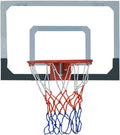 Basketball Rim Wall-Mounted Basketball Hoop,Mini Basketball Boards for Adults and Children,No Need to Punch Holes for Easy Installation,Diameter 21.5/38cm (Size : 45x30cm)