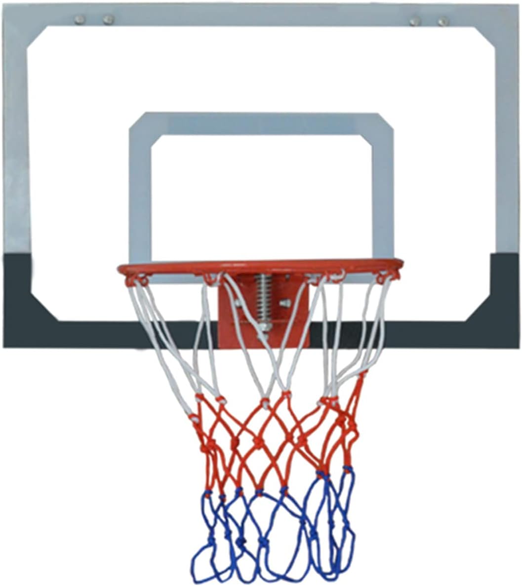 Basketball Rim Wall-Mounted Basketball Hoop,Mini Basketball Boards for Adults and Children,No Need to Punch Holes for Easy Installation,Diameter 21.5/38cm (Size : 45x30cm)