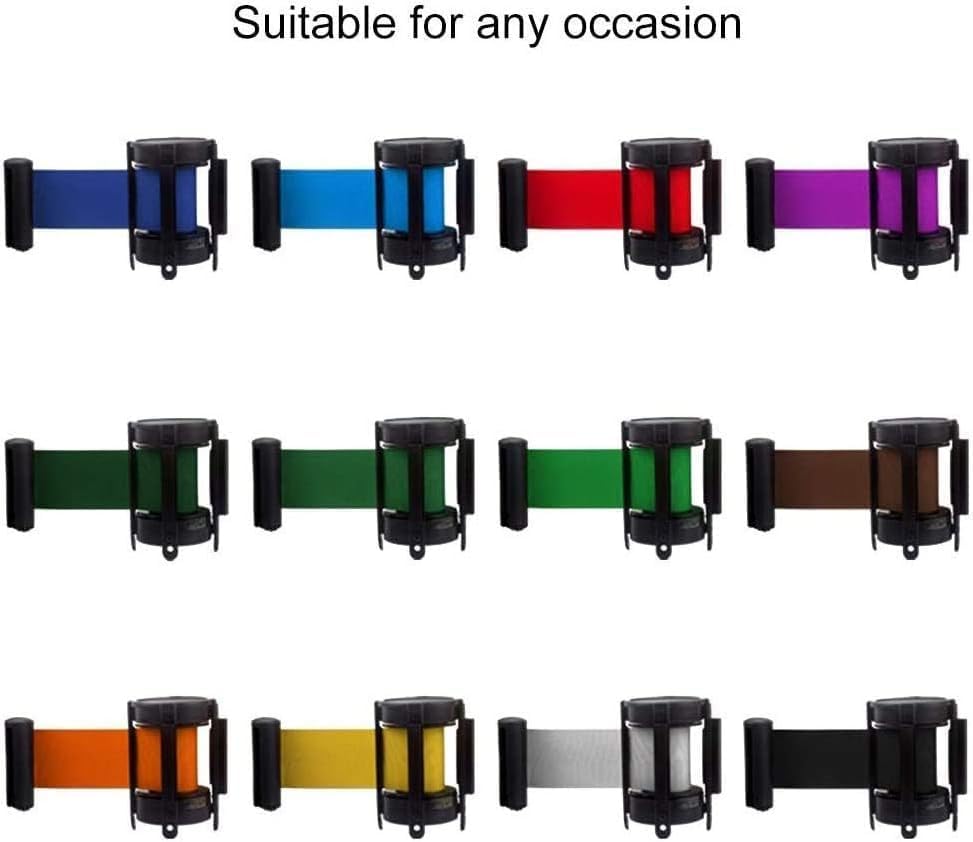 Heavy Duty Rope Barrier for Crowd Control, Queue Management in Retail, Airports, Events - Premium Quality, Elegant Design, Easy Setup, Durable Stanchions