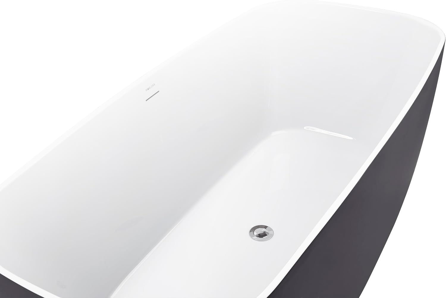59' 100% Acrylic Freestanding Bathtub??Contemporary Soaking Tub??White Bathtub