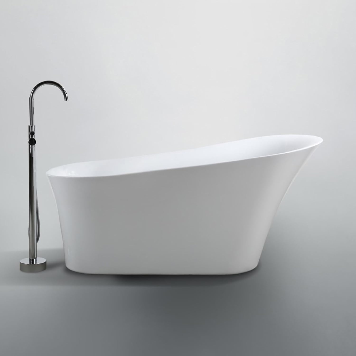 BA6519 Arezzo 67 inch Freestanding Bathtub in Glossy White