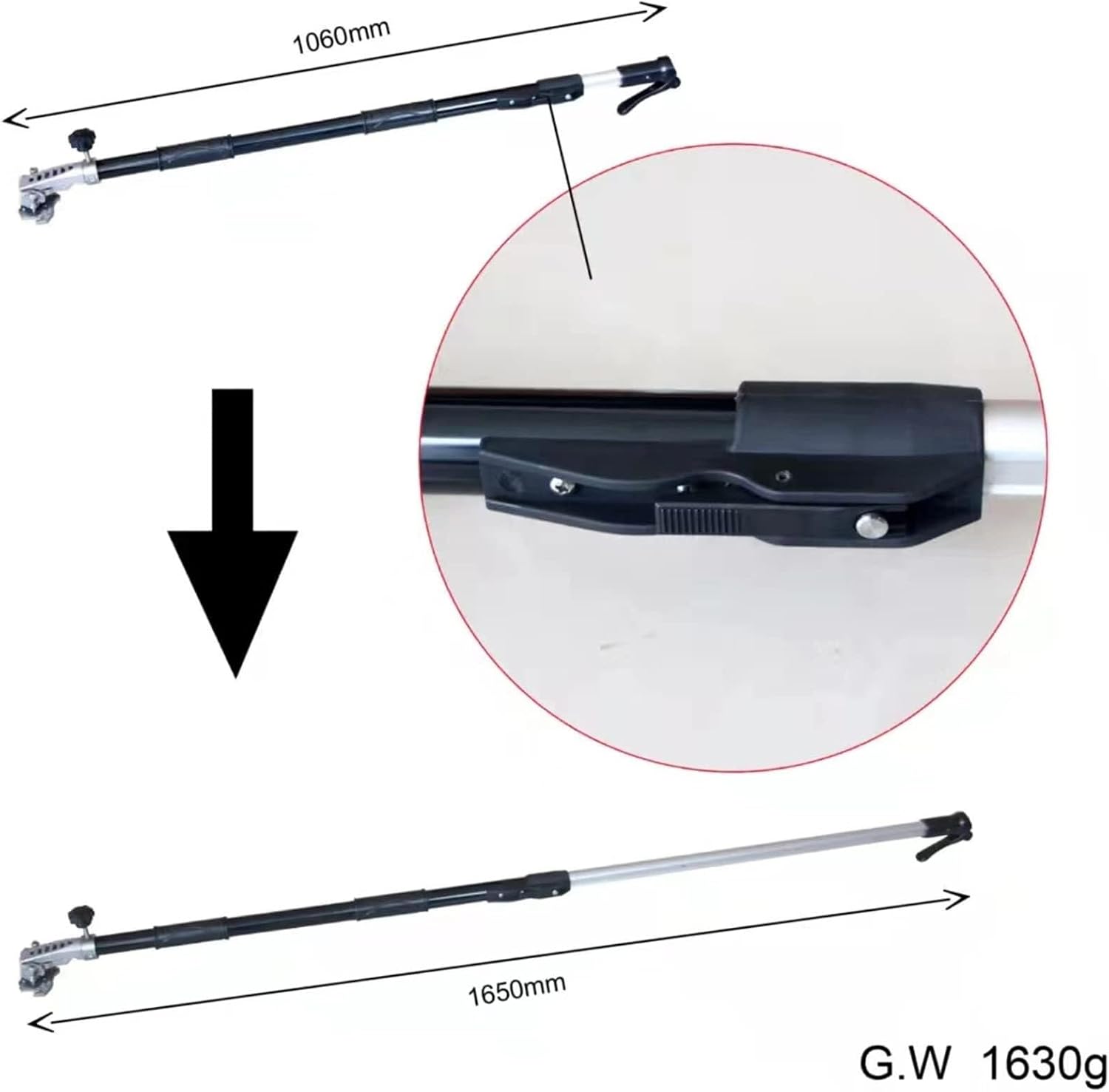 Drywall Taping Tools 8''/10''/12'' Flat Finish Box Set+40''-63.8'' Extendable Handle 120° Adjustble Drywall Flat Finishing Box Tool for Interior Decoration - Quick Clean(27cm/10in)