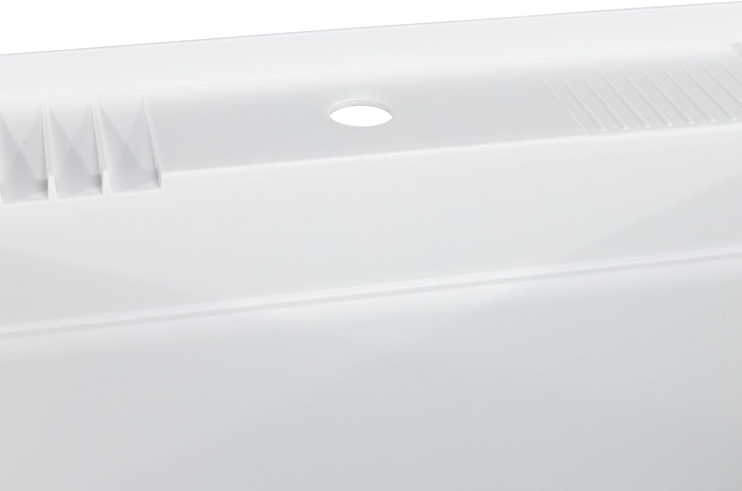 Utility Sink Heavy Duty Freestanding Utility Tub Sink with Drain Plug, Adjustable Floor Levelers & 5 Step Installation Process, 24 x 24 Inches, White