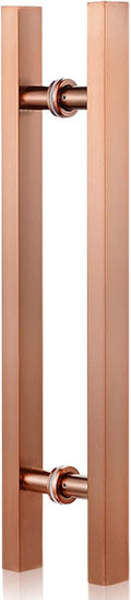 Door Handles 20Inch/24Inch/31Inch Metal Push Pull, Double Sided Pipe H Ssliding for Glass Door/Wooden Door