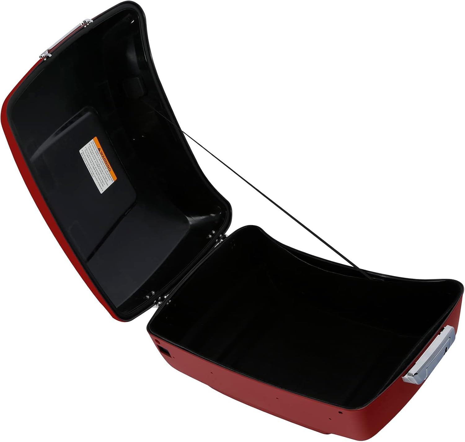 TCMT 13.7' King Motorcycle Trunk Box W/Latch Key Fit For Harley 2014-2025 Touring CVO Road King Road Glide Street Glide Electra Glide Ultra Limited Wicked Red Denim