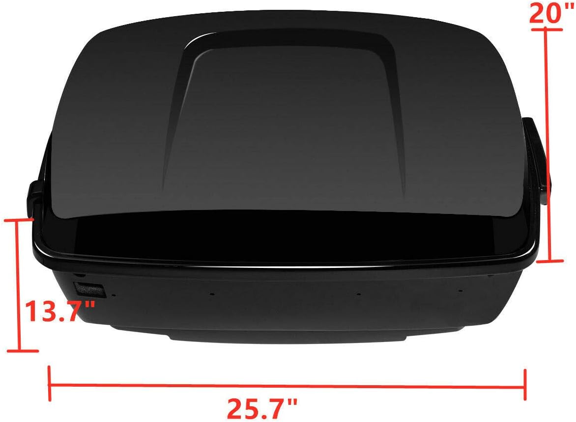 TCMT King Motorcycle Trunk Box Fits For Harley Davidson 2014-2025 Touring CVO Road King Road Glide Street Glide Electra Glide Ultra Limited Pack