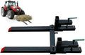 43' Pallet Forks, 2000 LBS Capacity Clamp on Pallet Forks for Tractor Attachments, Skid Steer, Loader Bucket, Tractor Bucket Forks with Adjustable Stabilizer Bar