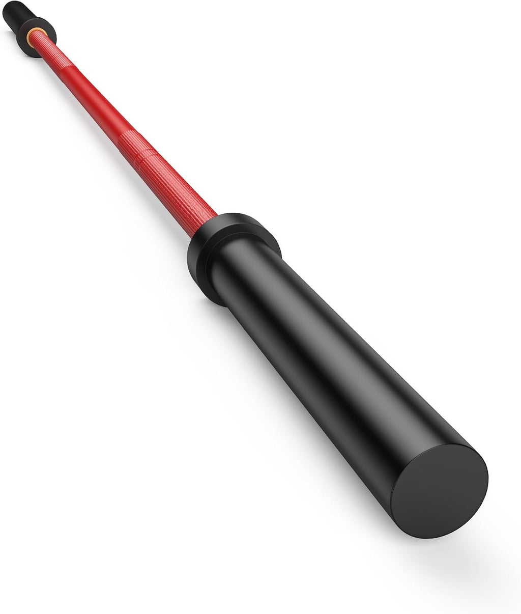 7FT Olympic Barbell 45 Lbs – 190,000 PSI Tensile Strength, 1,500 LB Capacity, 28Mm Shaft, 2' Sleeves – Weight Bar for Deadlift, Bench Press, Strength Training Bars, Home Gym Fitness Equipment