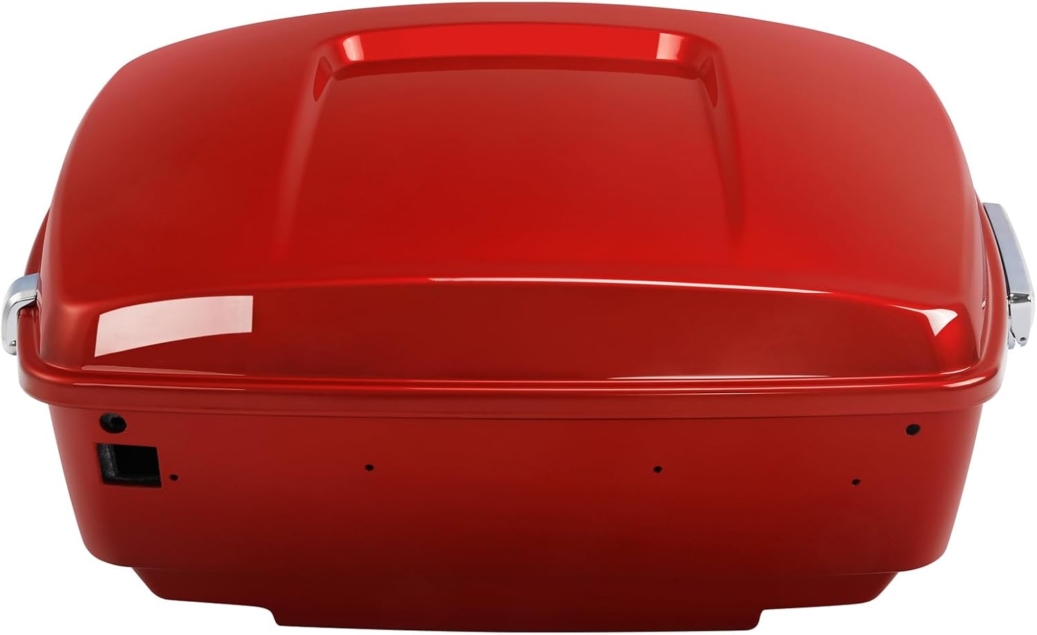 TCMT 13.7' King Motorcycle Trunk Box W/Latch Key Fit For Harley 2014-2025 Touring CVO Road King Road Glide Street Glide Electra Glide Ultra Limited Wicked Red